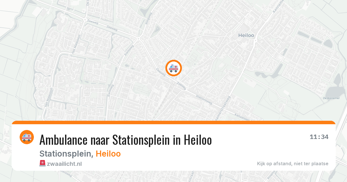 Ambulance naar Stationsplein in Heiloo — 11 aug 2026