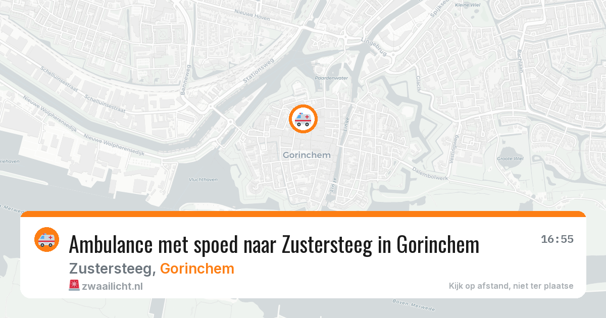 Ambulance met spoed naar Zustersteeg in Gorinchem — 22 mei 2026