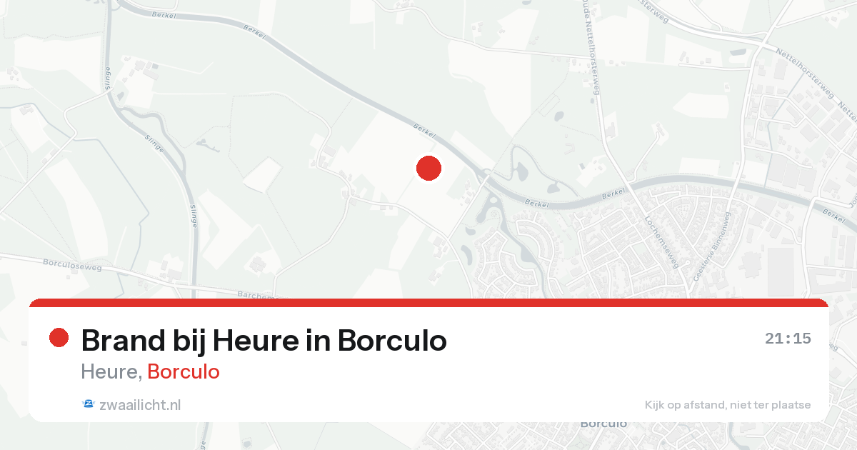 Brand bij Heure in Borculo — 17 aug 2026