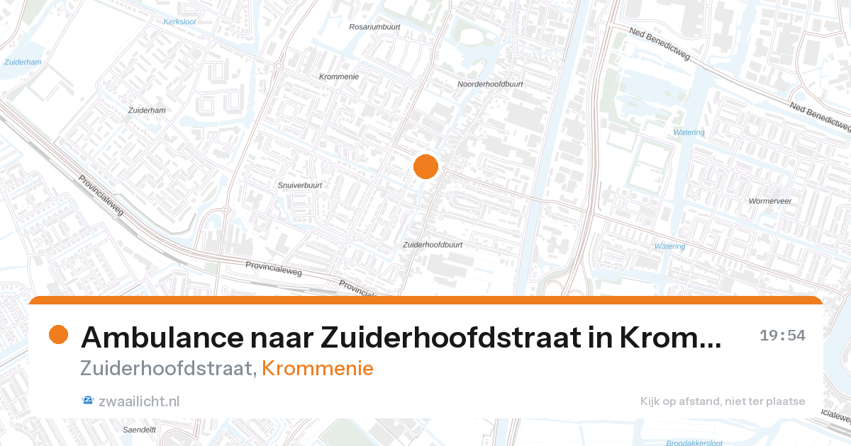 Ambulance naar Zuiderhoofdstraat in Krommenie — 11 jun 2026