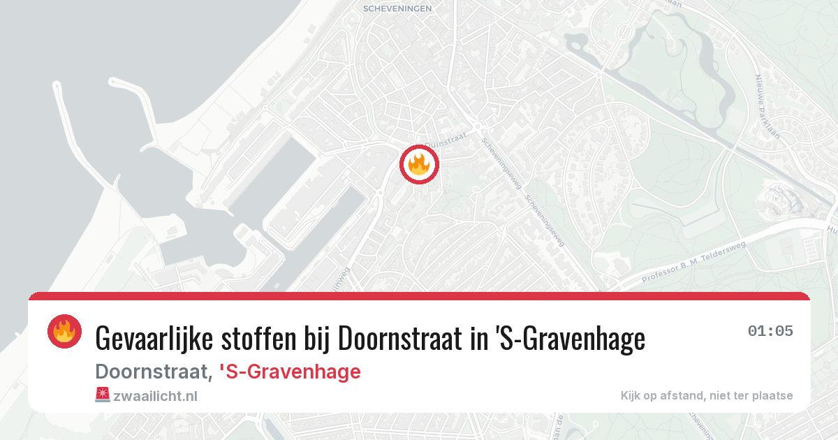 Gevaarlijke stoffen bij Doornstraat in 'S-Gravenhage — 12 aug 2026