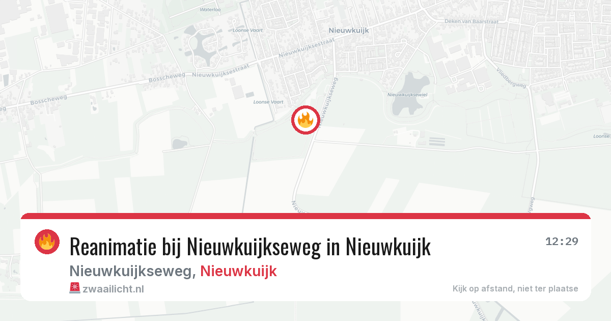 Reanimatie bij Nieuwkuijkseweg in Nieuwkuijk — 14 jun 2026