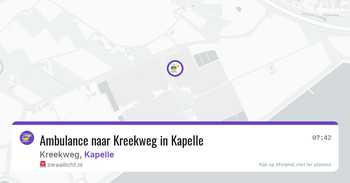 Ambulance naar Kreekweg in Kapelle — 6 jul 2026