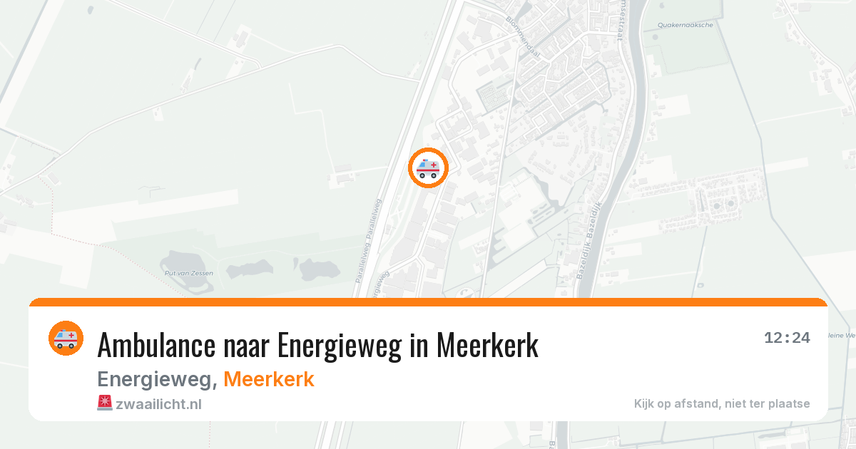 Ambulance naar Energieweg in Meerkerk — 18 jun 2026