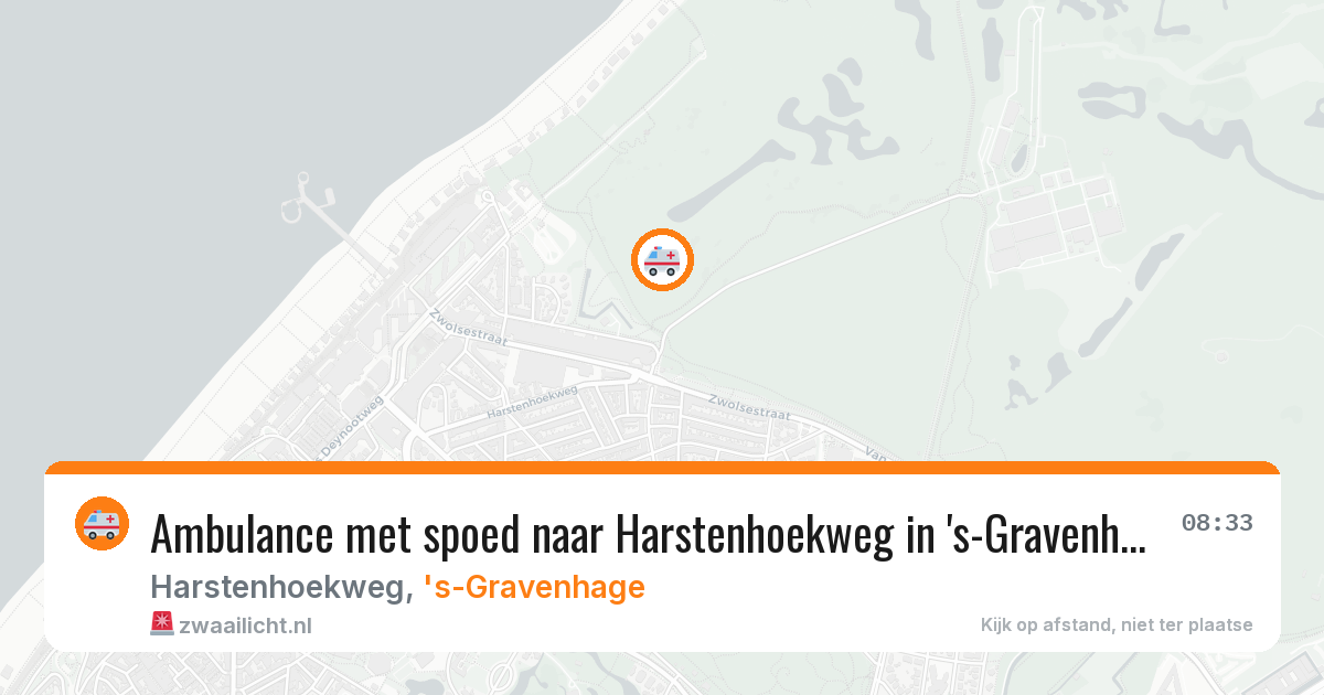 Ambulance met spoed naar Harstenhoekweg in 's-Gravenhage — 10 aug 2026