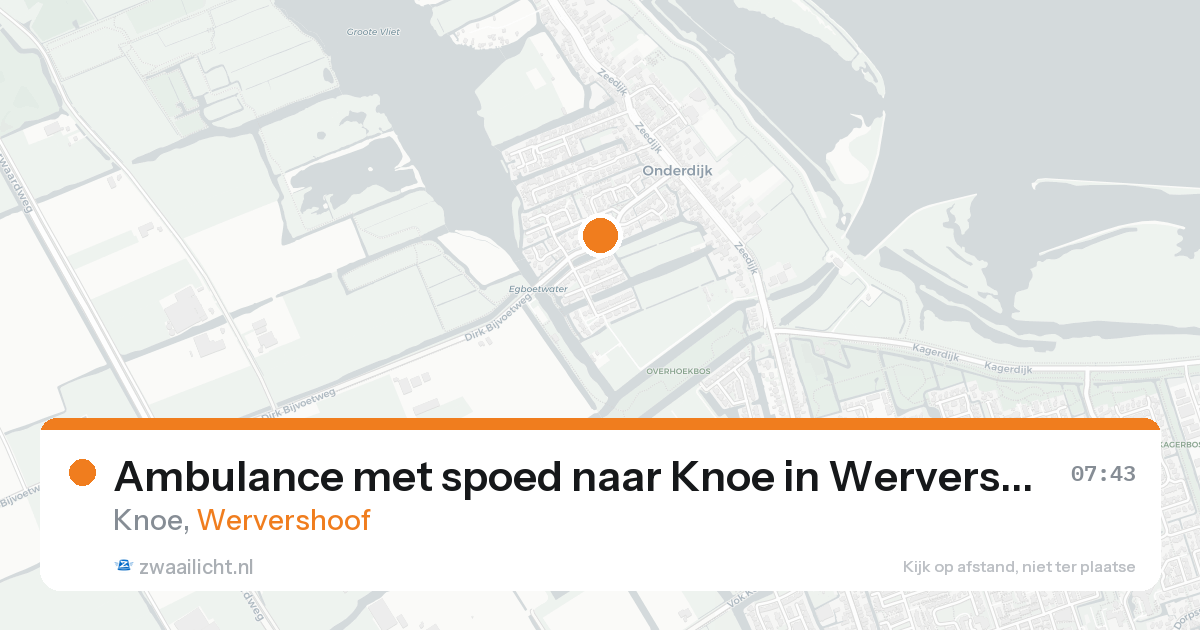 Ambulance met spoed naar Knoe in Wervershoof — 20 aug 2026