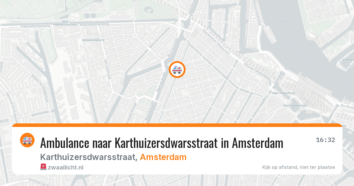 Ambulance naar Karthuizersdwarsstraat in Amsterdam — 6 apr 2026
