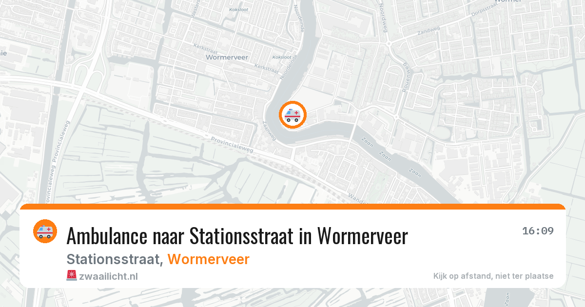 Ambulance naar Stationsstraat in Wormerveer — 10 aug 2026