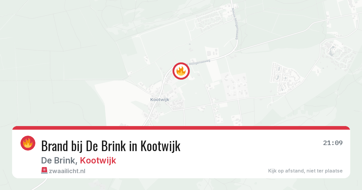 Brand bij De Brink in Kootwijk — 5 apr 2026