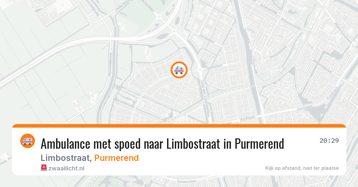 Ambulance met spoed naar Limbostraat in Purmerend — 3 apr 2026