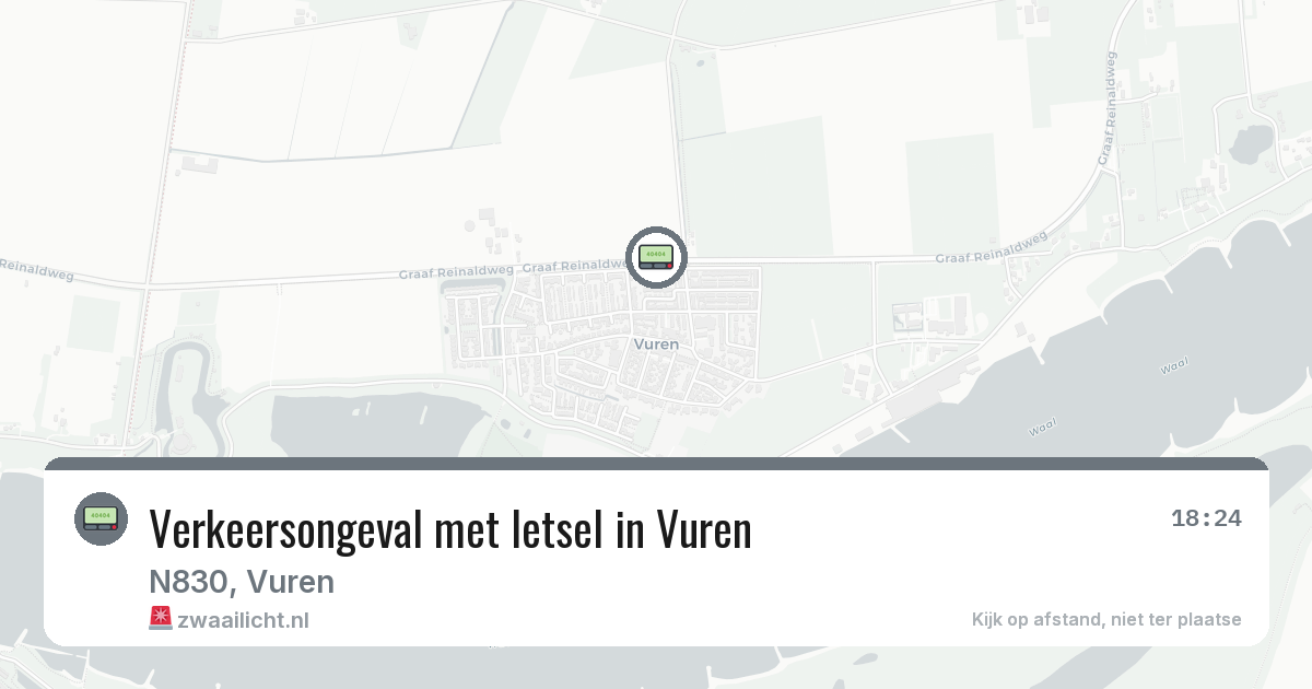 Verkeersongeval met letsel in Vuren — 20 mei 2026