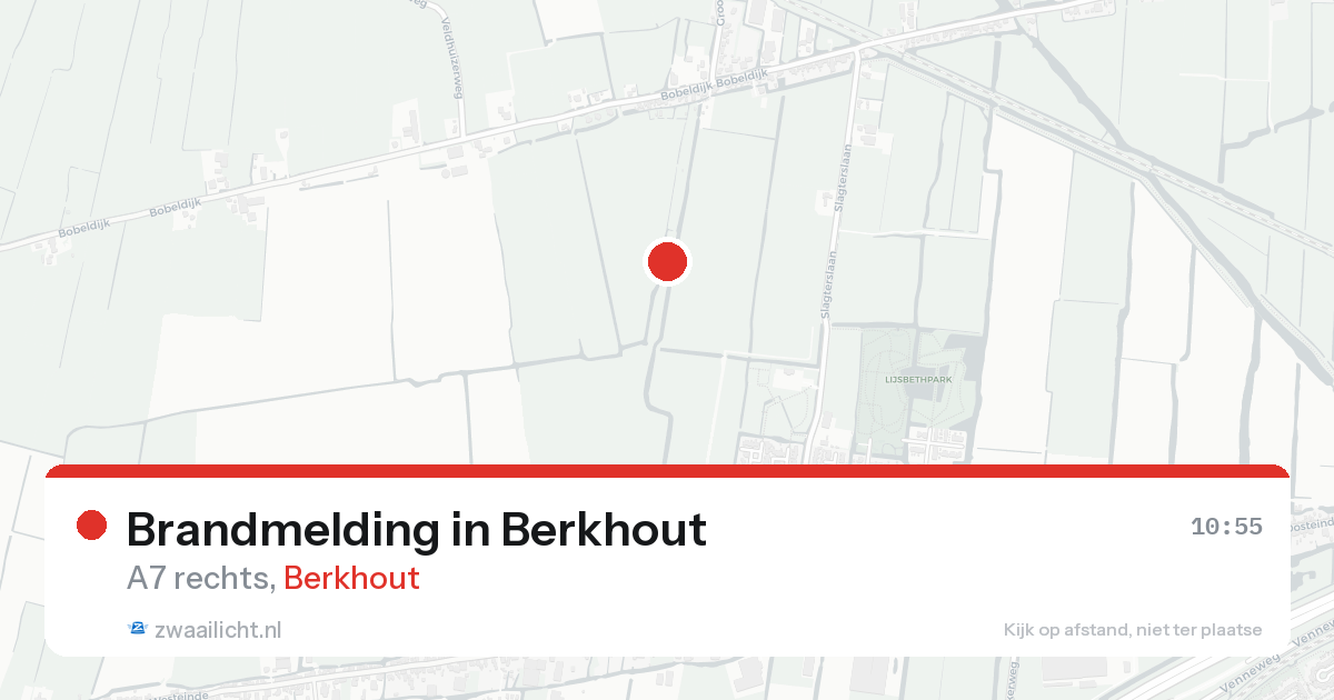 Brandmelding in Berkhout — 18 aug 2026