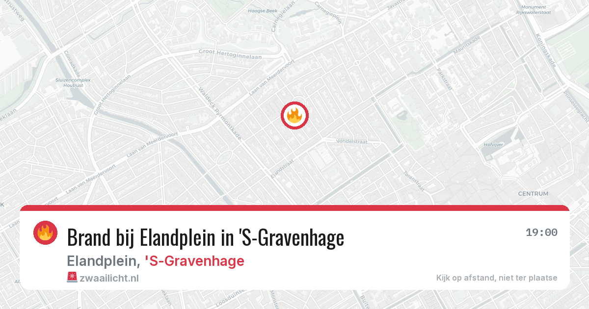 Brand bij Elandplein in 'S-Gravenhage — 12 jul 2026