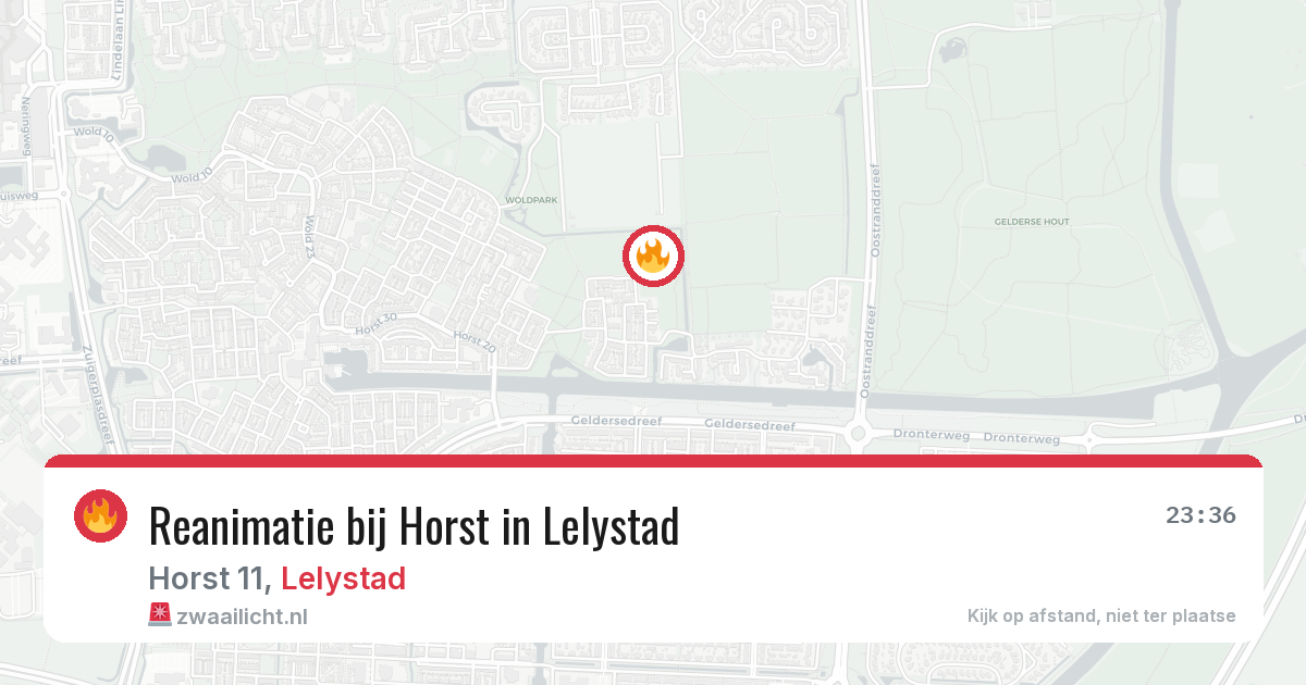 Reanimatie bij Horst in Lelystad — 22 feb 2026