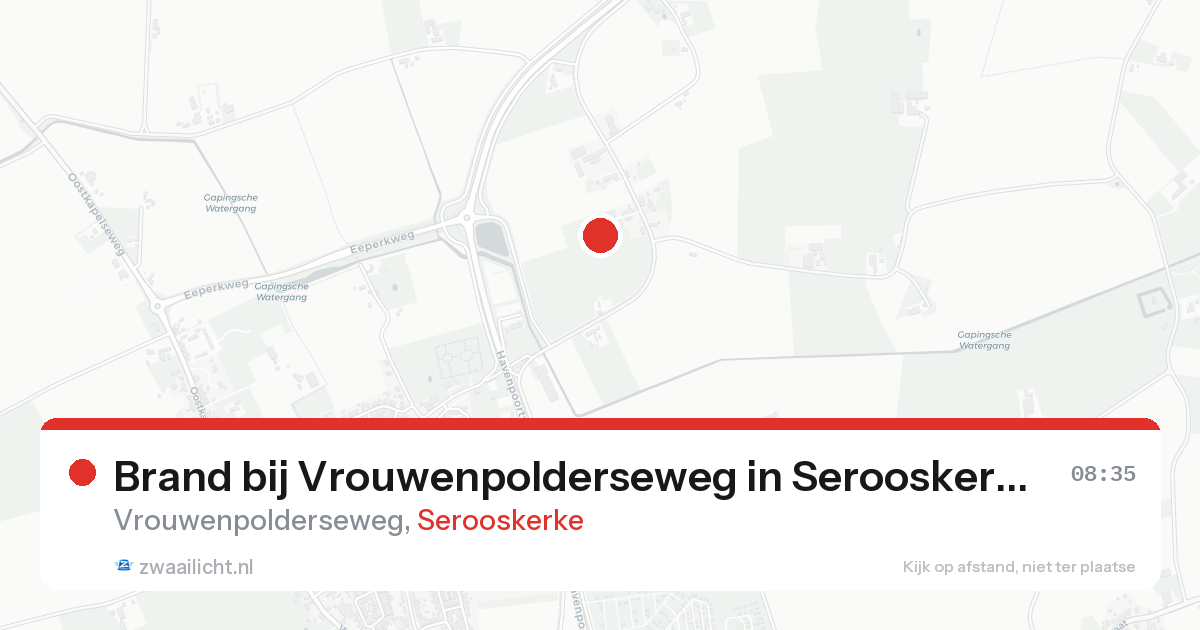 Brand bij Vrouwenpolderseweg in Serooskerke — 15 aug 2026