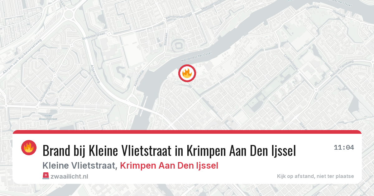 Brand bij Kleine Vlietstraat in Krimpen Aan Den Ijssel — 2 jun 2026