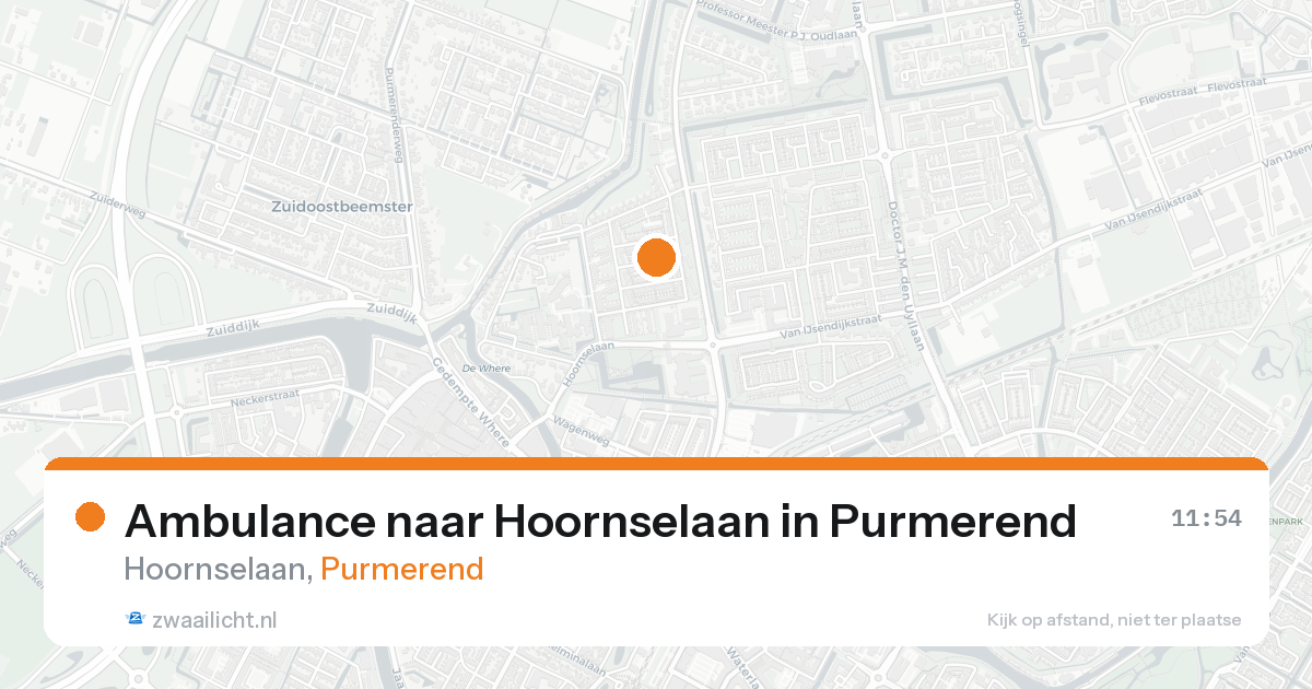 Ambulance naar Hoornselaan in Purmerend — 21 mei 2026
