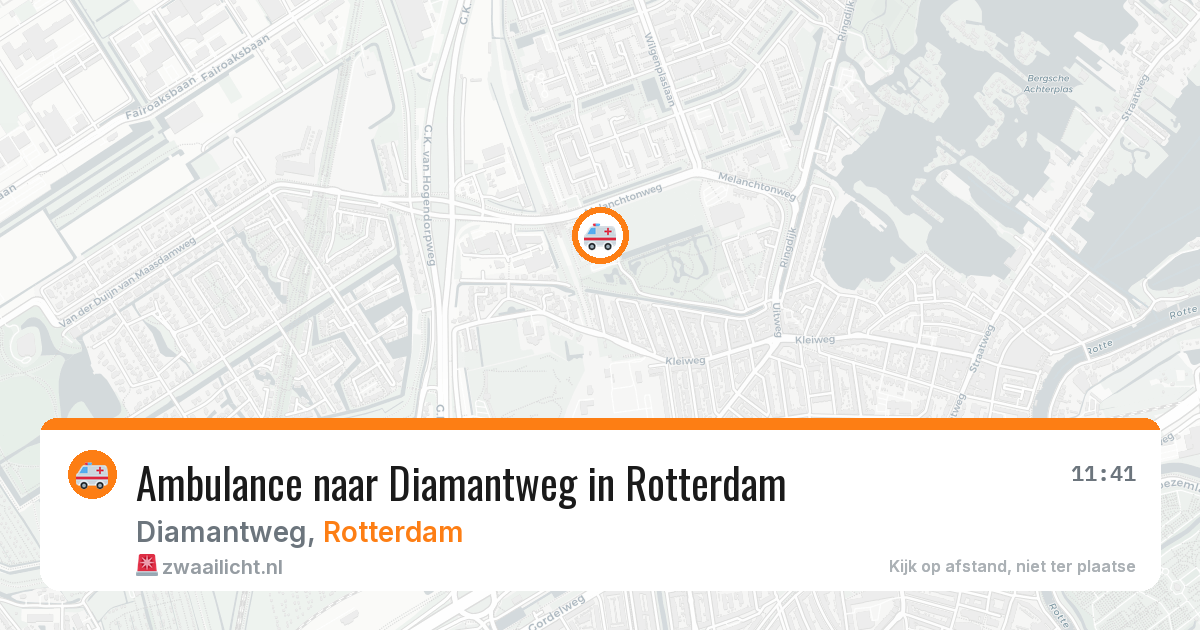 Ambulance naar Diamantweg in Rotterdam — 20 mrt 2026
