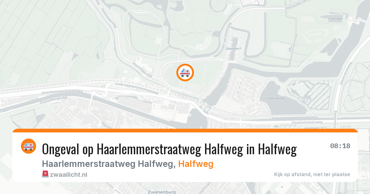 Ongeval op Haarlemmerstraatweg Halfweg in Halfweg — 12 feb 2026