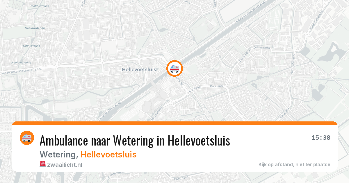 Ambulance naar Wetering in Hellevoetsluis — 13 aug 2026