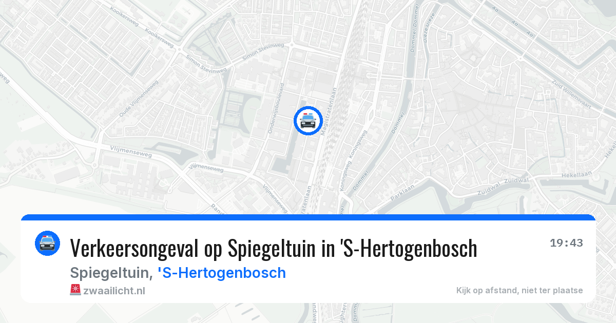 Verkeersongeval op Spiegeltuin in 'S-Hertogenbosch — 24 jun 2026