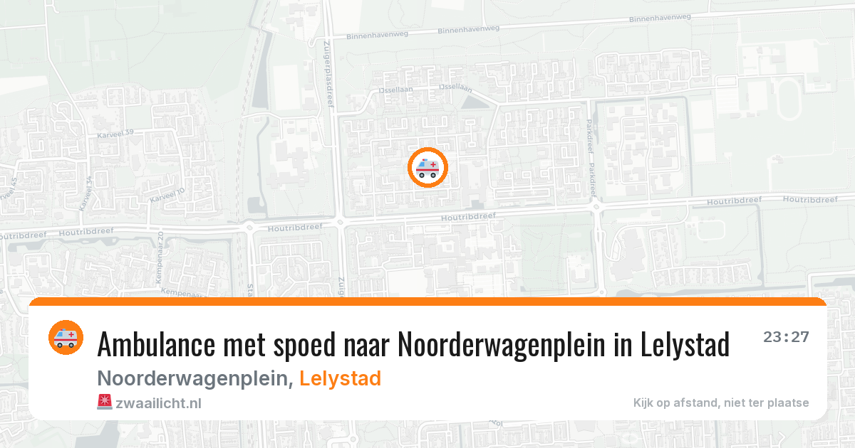 Ambulance met spoed naar Noorderwagenplein in Lelystad — 1 jul 2026