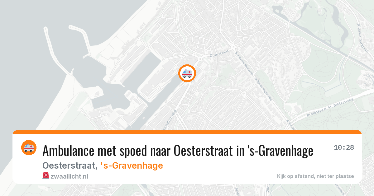 Ambulance met spoed naar Oesterstraat in 's-Gravenhage — 6 jul 2026