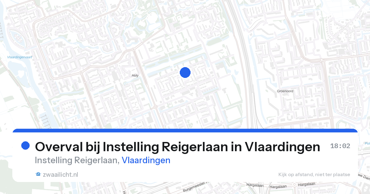 Overval bij Instelling Reigerlaan in Vlaardingen — 11 feb 2026