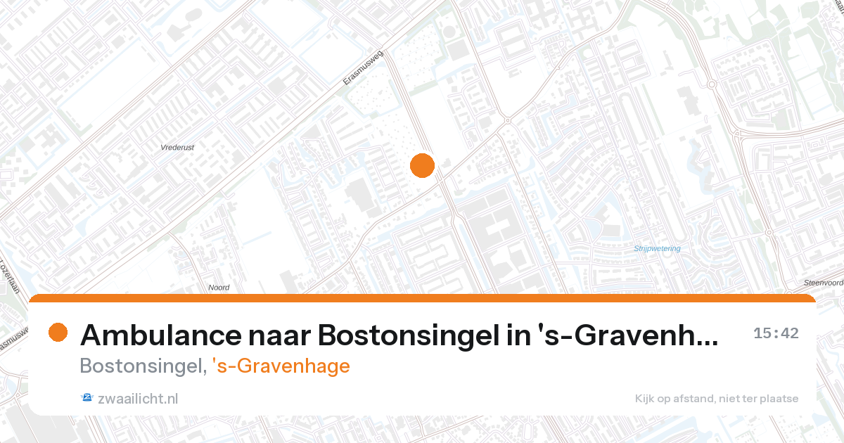 Ambulance naar Bostonsingel in 's-Gravenhage — 27 aug 2026