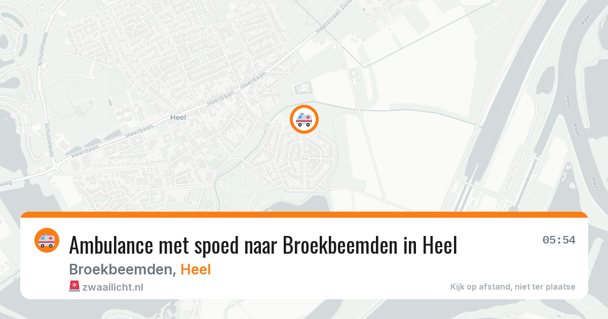 Ambulance met spoed naar Broekbeemden in Heel — 21 jun 2026