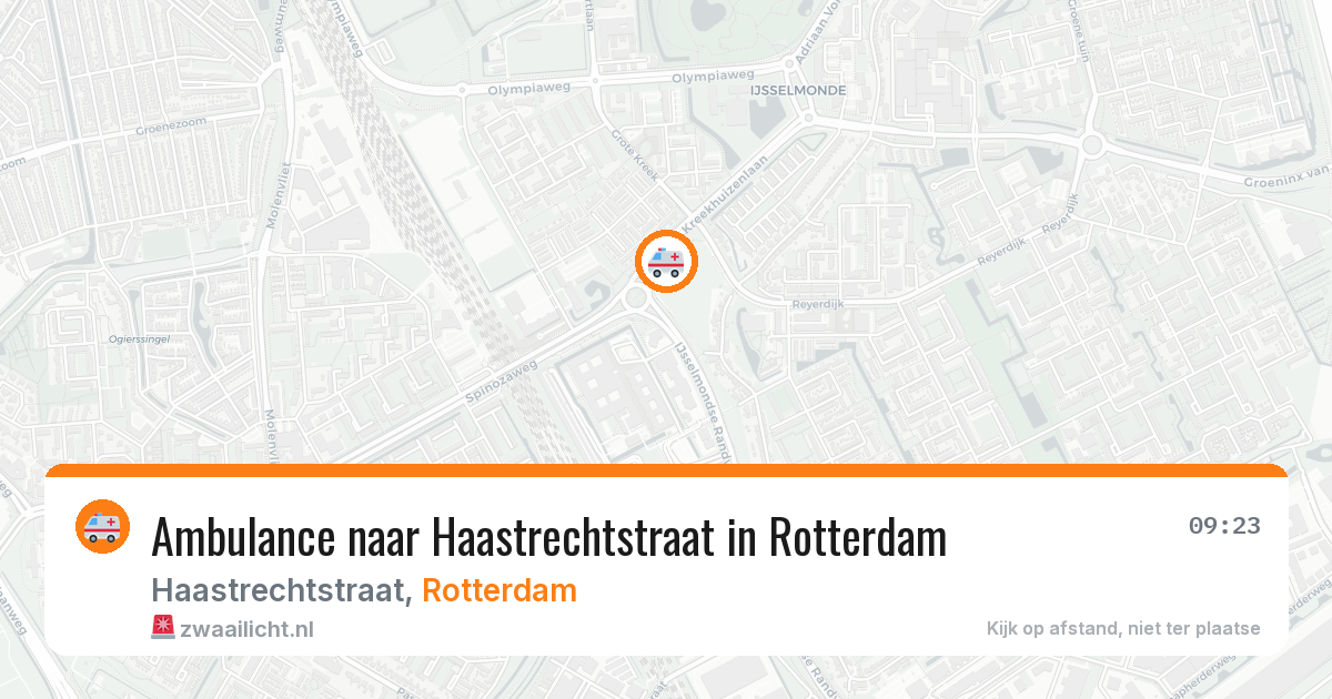 Ambulance naar Haastrechtstraat in Rotterdam — 22 jul 2026