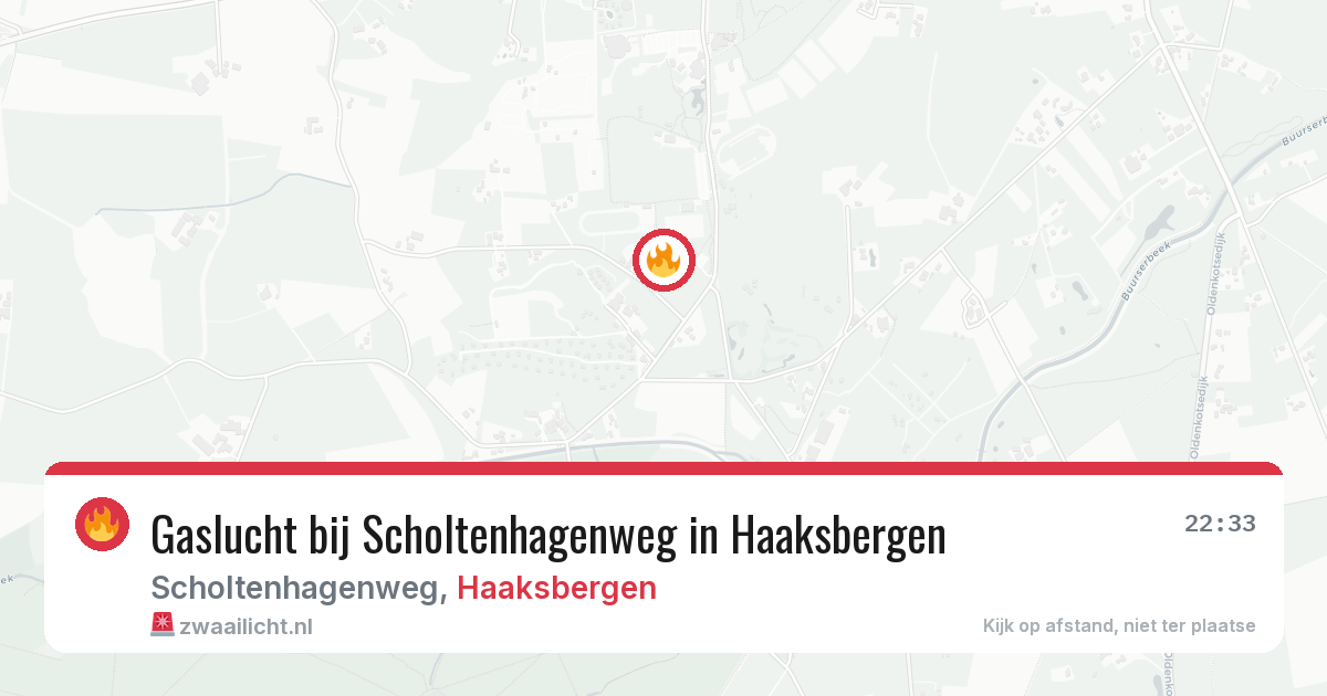 Gaslucht bij Scholtenhagenweg in Haaksbergen — 24 jun 2026