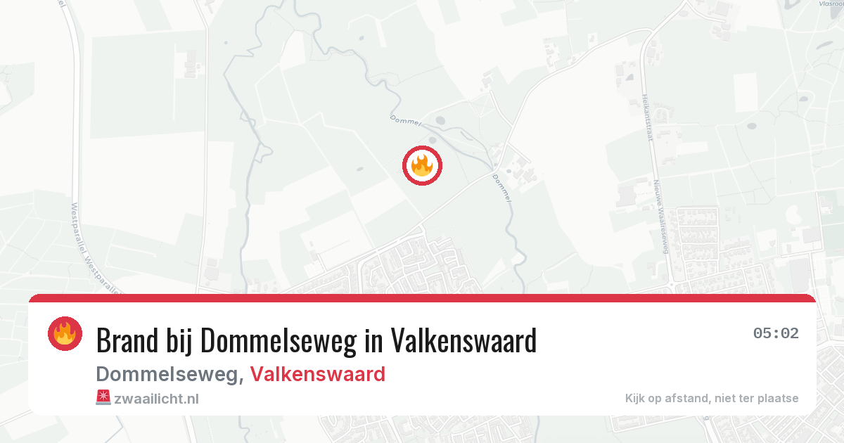 Brand bij Dommelseweg in Valkenswaard — 4 apr 2026
