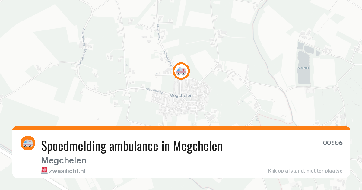 Spoedmelding ambulance in Megchelen — 8 feb 2026