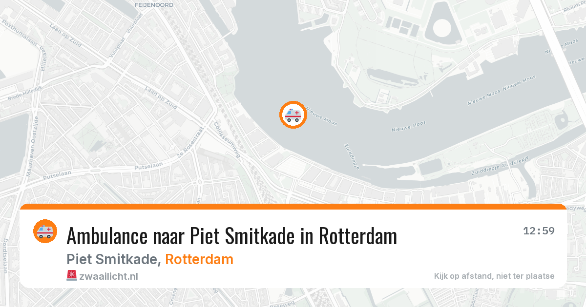 Ambulance naar Piet Smitkade in Rotterdam — 10 jul 2026