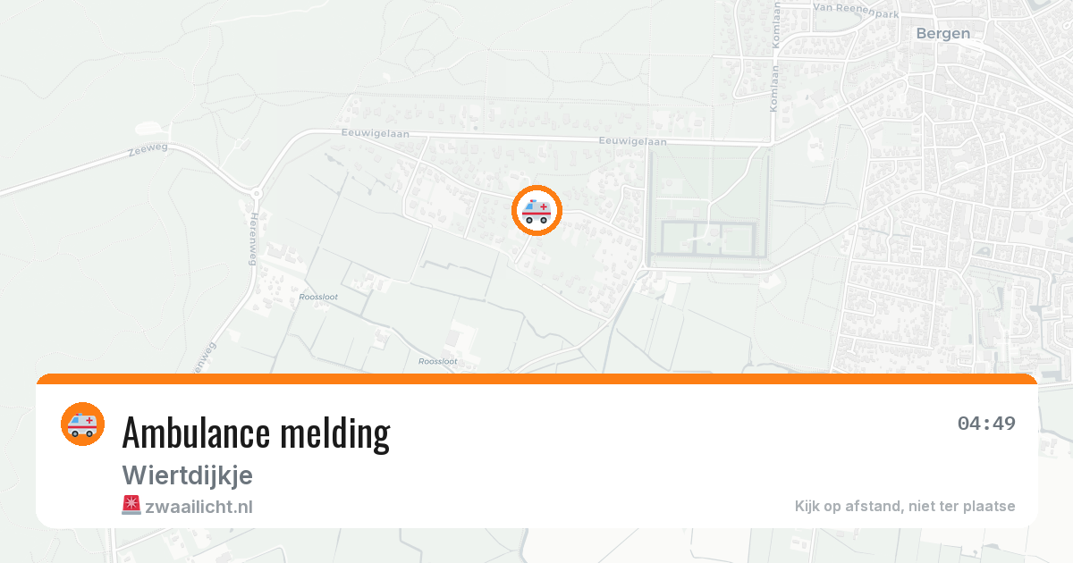 Ambulance melding — 21 jul 2026