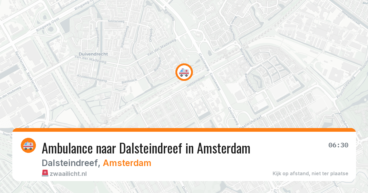 Ambulance naar Dalsteindreef in Amsterdam — 26 jun 2026