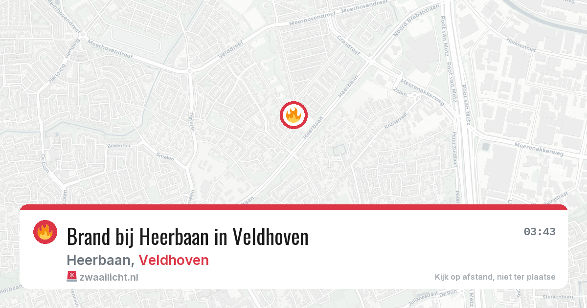 Brand bij Heerbaan in Veldhoven — 28 jun 2026