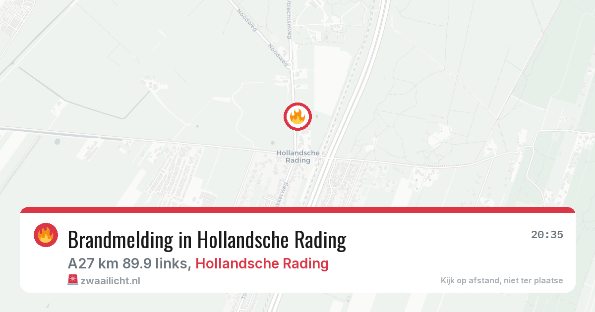 Brandmelding in Hollandsche Rading — 30 mei 2026