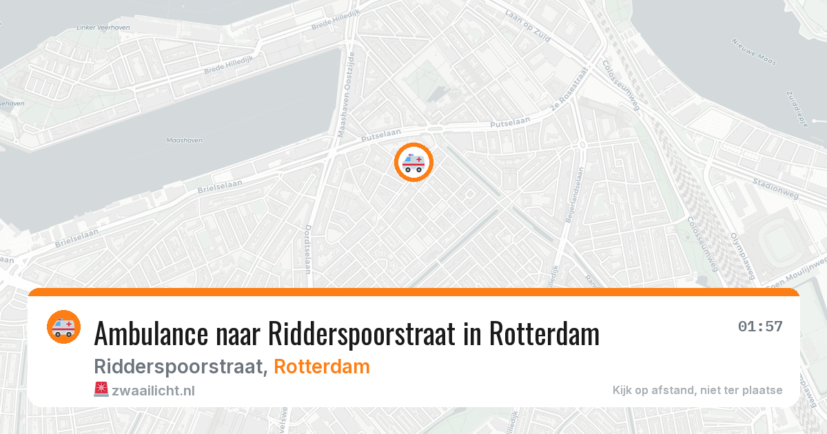 Ambulance naar Ridderspoorstraat in Rotterdam — 2 jun 2026
