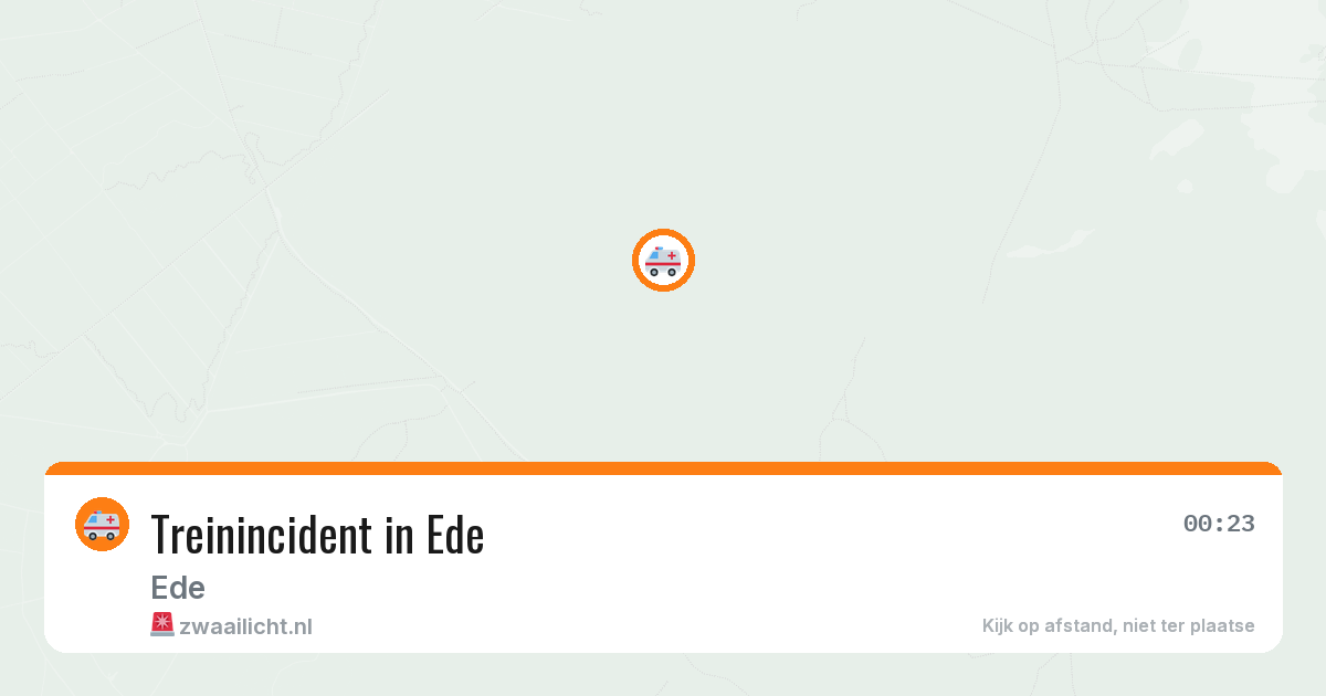 Treinincident in Ede — 25 jun 2026