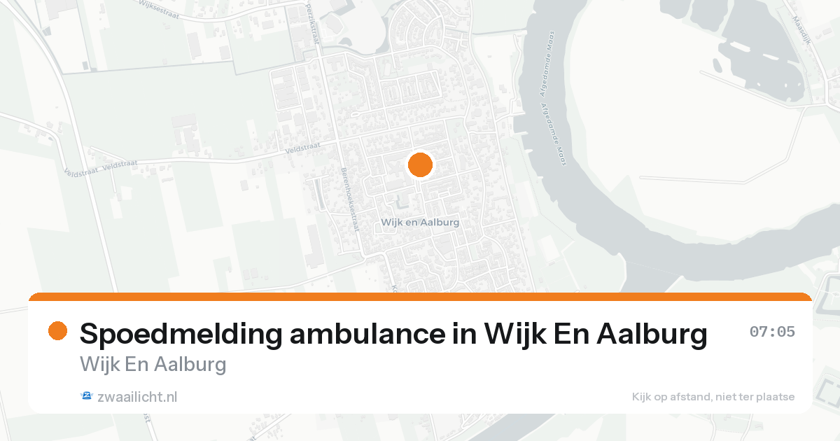 Spoedmelding ambulance in Wijk En Aalburg — 8 feb 2026