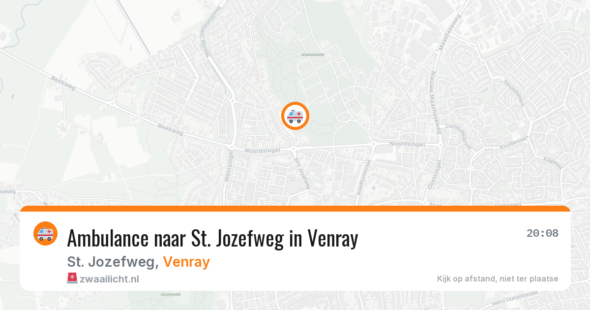 Ambulance naar St. Jozefweg in Venray — 3 aug 2026