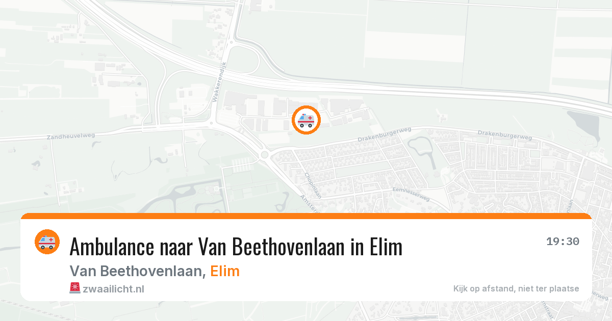 Ambulance naar Van Beethovenlaan in Elim — 11 mrt 2026