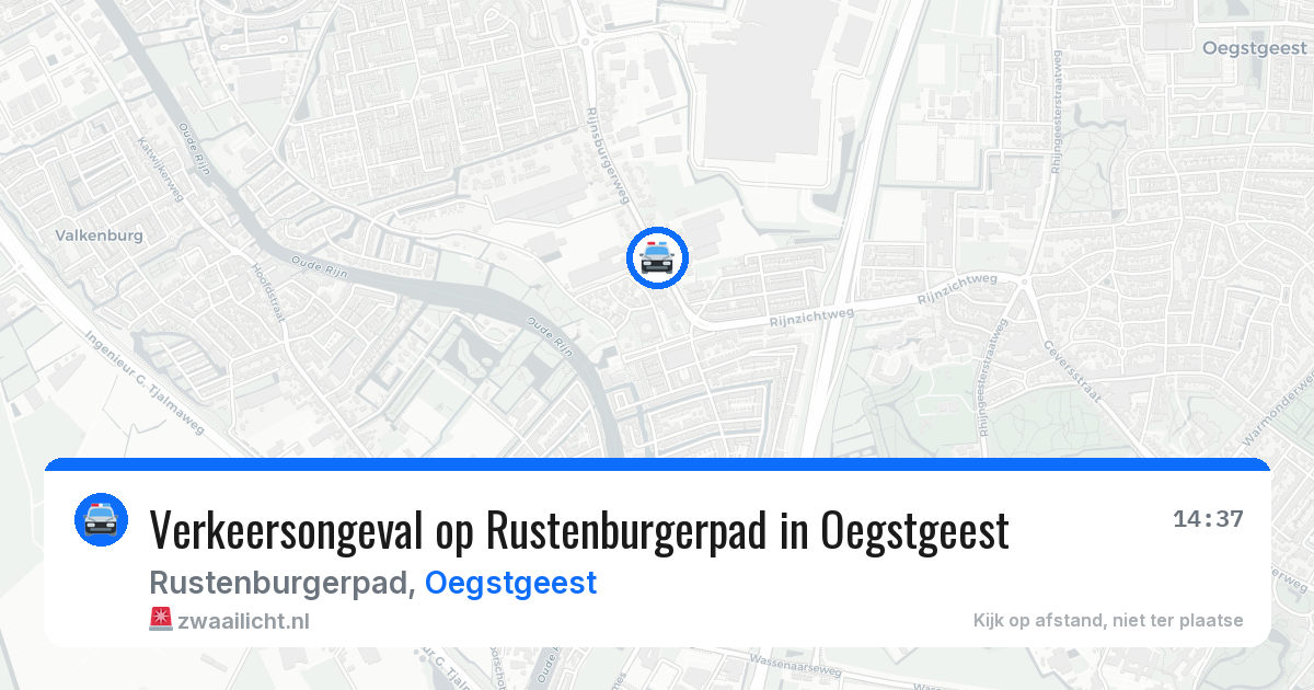 Verkeersongeval op Rustenburgerpad in Oegstgeest — 30 mei 2026