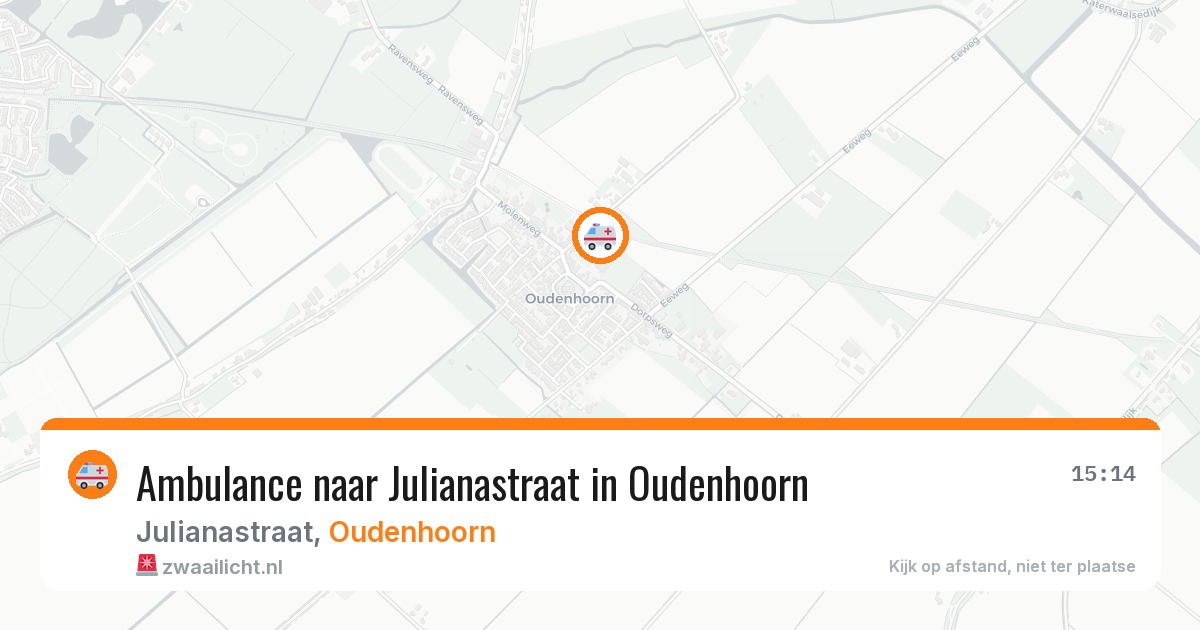 Ambulance naar Julianastraat in Oudenhoorn — 30 jun 2026