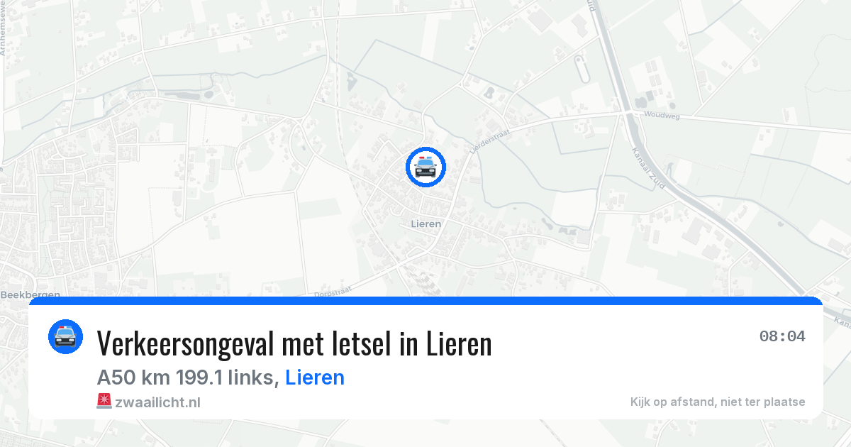 Verkeersongeval met letsel in Lieren — 30 jul 2026