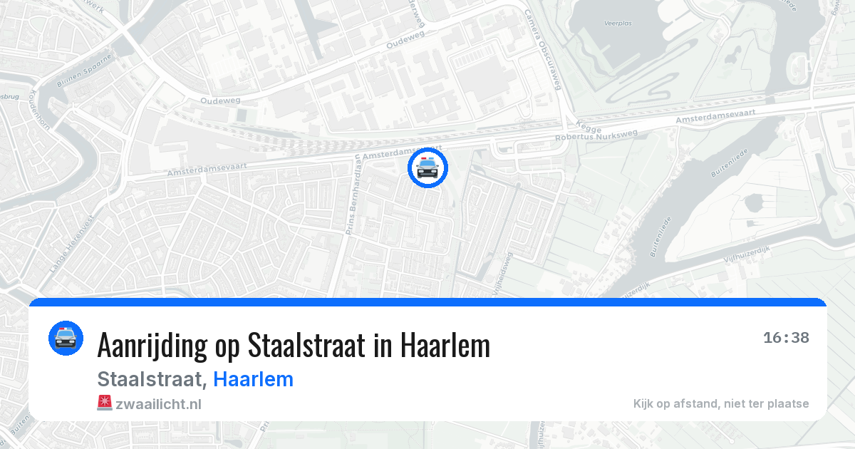Aanrijding op Staalstraat in Haarlem — 2 jun 2026