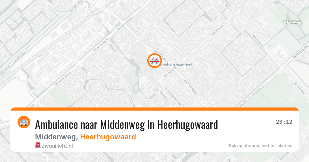 Ambulance naar Middenweg in Heerhugowaard — 30 jul 2026
