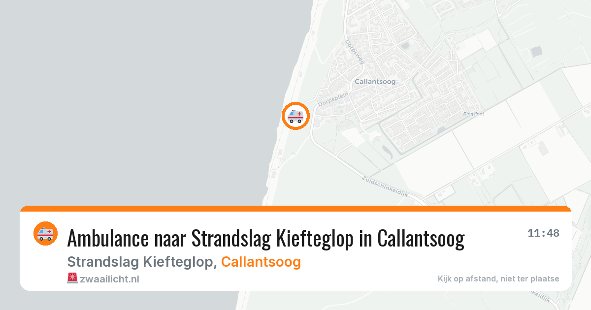 Ambulance naar Strandslag Kiefteglop in Callantsoog — 19 jun 2026